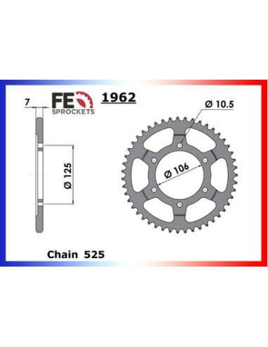 1200.BONNEVILLE T120 '16/19 17X37 RK525FEX µ