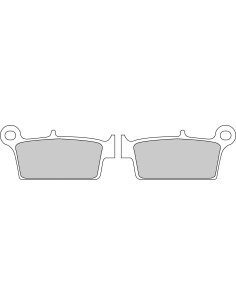 Plaquette moto Ferodo FDB539XR Métallique Racing