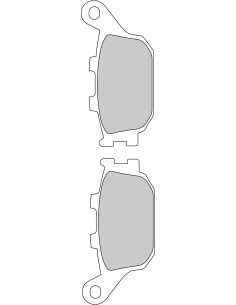 Plaquette moto Ferodo FDB754P Organic