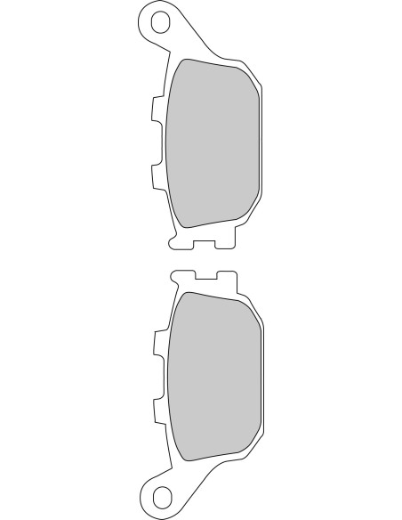 Plaquette moto Ferodo FDB754P Organic