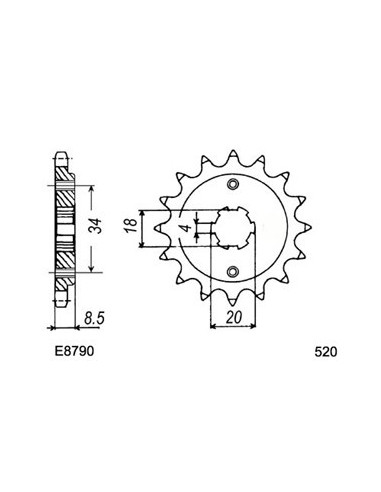 250.MISTRAL '03/05 14X40 RK520FEZO *
