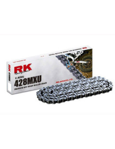 CHAINE RK 428MXU 110 MAILLONS avec Attache Rapide.