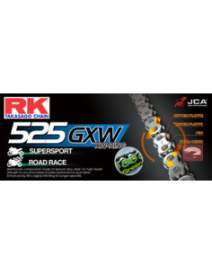 CHAINE RK NM525GXW 038 MAILLONS avec Attache à River.