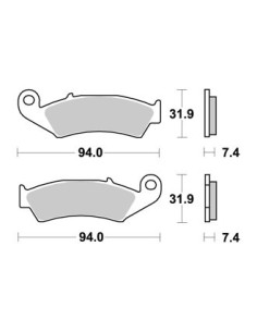 Plaquettes de freins AP RACING 2