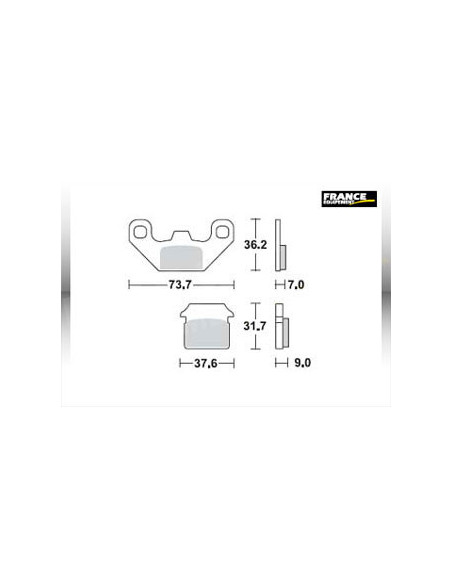 Plaquettes de freins AP RACING