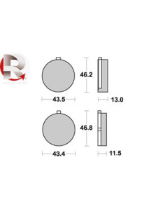 Plaquettes de freins AP RACING 2