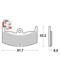 Plaquettes de freins AP RACING 2