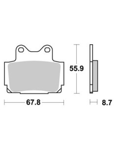 Plaquettes de freins AP RACING 2