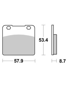 Plaquettes de freins AP RACING 2