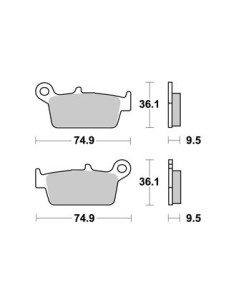 Plaquettes de freins AP RACING 2