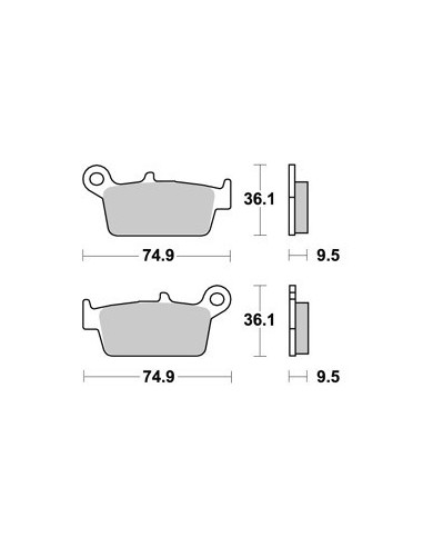 Plaquettes de freins AP RACING