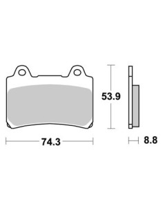 Plaquettes de freins AP RACING 2