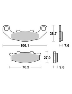 Plaquettes de freins AP RACING 2