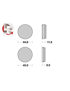 Plaquettes de freins AP RACING 2