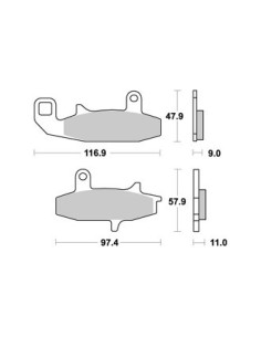 Plaquettes de freins AP RACING 2