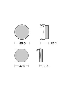 Plaquettes de freins AP RACING 2