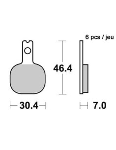 Plaquettes de freins AP RACING 2