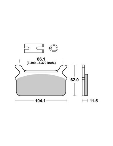 Plaquettes de freins AP RACING