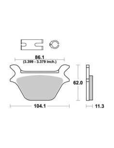 Plaquettes de freins AP RACING 2