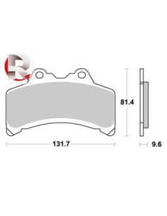 Plaquettes de freins AP RACING 2