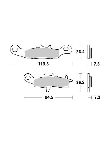 Plaquettes de freins AP RACING
