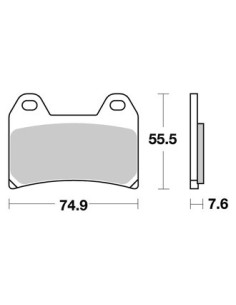 Plaquettes de freins AP RACING 2