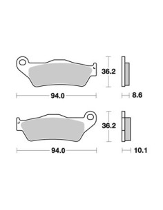Plaquettes de freins AP RACING 2