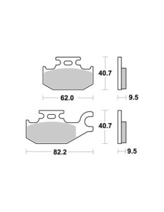 Plaquettes de freins AP RACING 2
