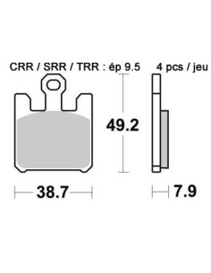 Plaquettes de freins AP RACING (Nouvelle Génération) 2