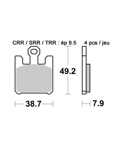 Plaquettes de freins AP RACING (Nouvelle Génération)