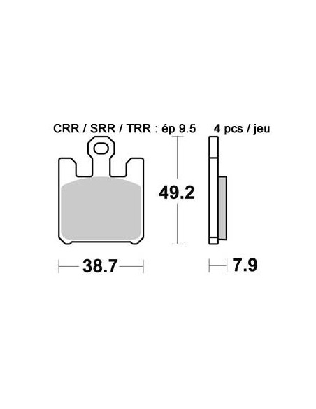Plaquettes de freins AP RACING