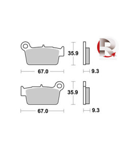 Plaquettes de freins AP RACING 2