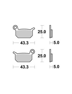 Plaquettes de freins AP RACING 2