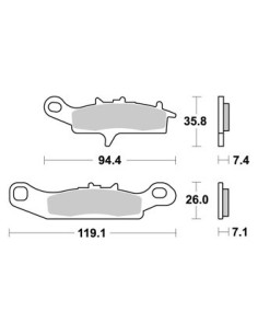 Plaquettes de freins AP RACING 2