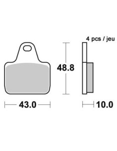 Plaquettes de freins AP RACING 2