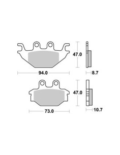 Plaquettes de freins AP RACING 2