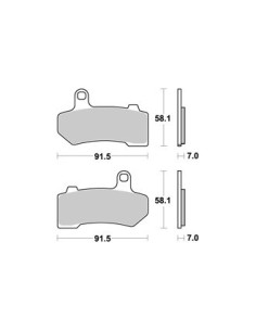 Plaquettes de freins AP RACING 2