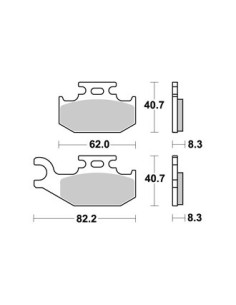 Plaquettes de freins AP RACING 2