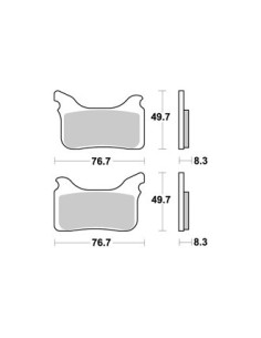 Plaquettes de freins AP RACING 2