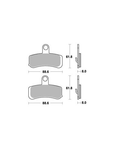 Plaquettes de freins AP RACING