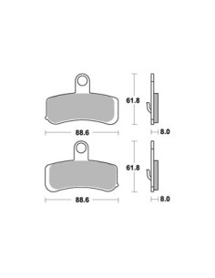 Plaquettes de freins AP RACING 2