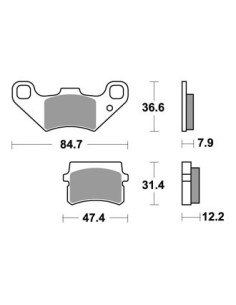 Plaquettes de freins AP RACING 2