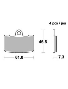 Plaquettes de freins AP RACING (Nouvelle Génération) 2