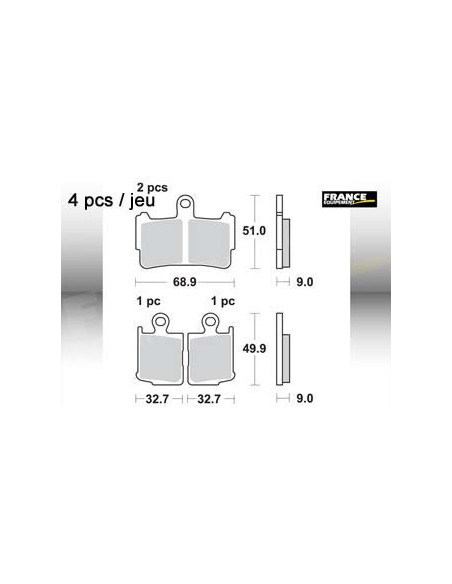 Plaquettes de freins AP RACING