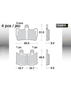Plaquettes de freins AP RACING (Nouvelle Génération) 2