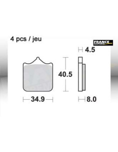 Plaquettes de freins AP RACING (Nouvelle Génération) 2