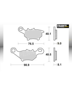 Plaquettes de freins AP RACING 2