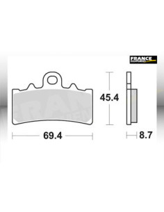Plaquettes de freins AP RACING (Nouvelle Génération) 2