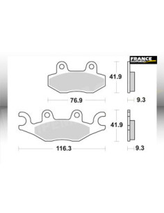 Plaquettes de freins AP RACING 2