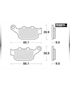 Plaquettes de freins AP RACING 2